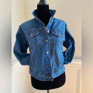 BANANA REPUBLIC WOMEN PETITE XS DENIM JACKET BLUE
